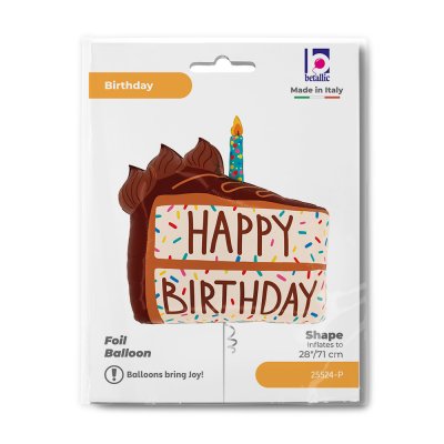 Dort čokoládový HB 28"/71cm fóliový balónek nafukovací - 25524-p-b.jpg