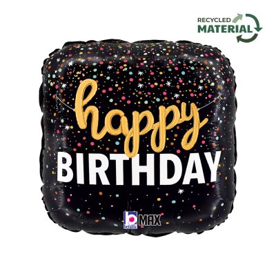 Konfety HB 18"/46cm čtverec fóliový balónek nafukovací
