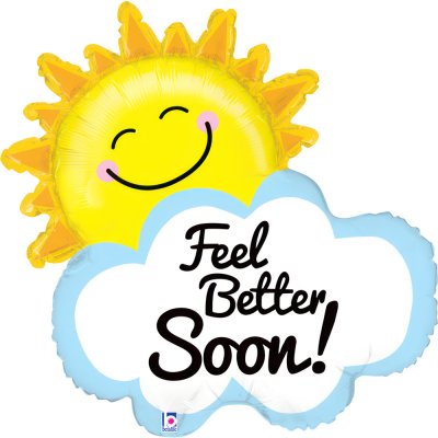 Slunce - Feel Better Soon 26"/66cm fóliový balónek nafukovací
