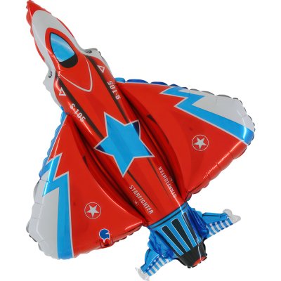 Stíhačka 28"/71cm fóliový balónek nafukovací