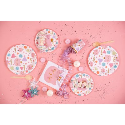FSC Talířky papírové - Kočka 23cm, 8ks - cat-princess-01-b.jpg