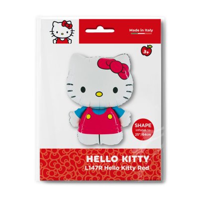 Hello Kitty červená 25"/64cm fóliový balónek nafukovací - l147r-p-b.jpg