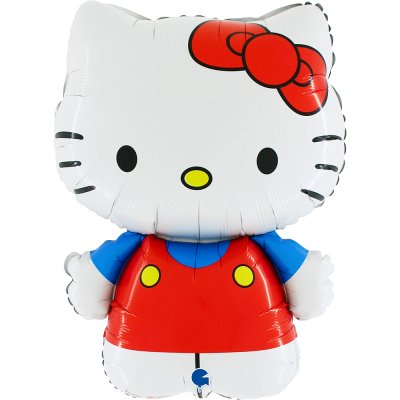 Hello Kitty červená 25"/64cm fóliový balónek nafukovací