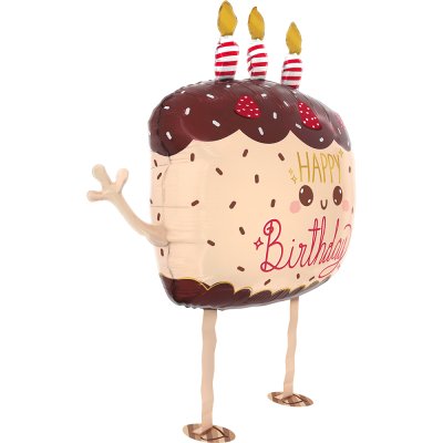 CHODÍCÍ dortík 36"/91cm fóliový balónek nafukovací - gpw08-pet-walker-kawaii-cake-view3-b.jpg
