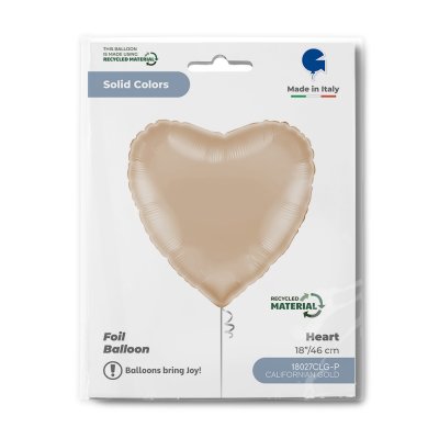 Srdce kalifornská zlatá 18"/46cm fóliový balónek nafukovací - 18027clg-p-b.jpg