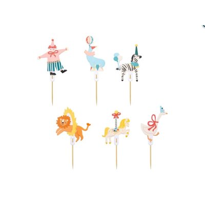 Dortová ozdoba - Cirkus, 9-11.5 cm, mix