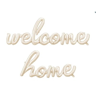 Set "Welcome home" cappuccino - fóliové balónky