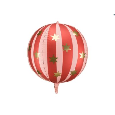 Balón 3D červený 75cm  - fóliový balónek