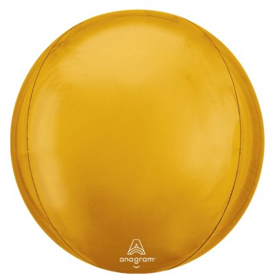 Koule 3D zlatá 53cm - fóliový balónek