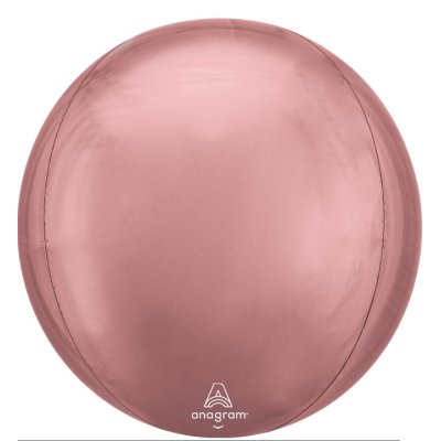 Koule 3D rosegold 53cm - fóliový balónek