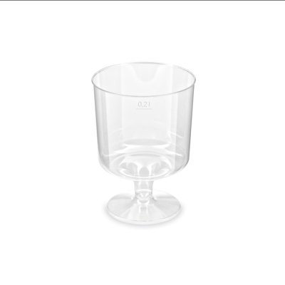Pohárek na víno, na stopce, krystal 0,2l (PS) / 10 ks