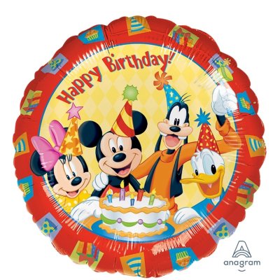 Kruh - Mickey & přátelé HB 46 cm - fóliový balónek