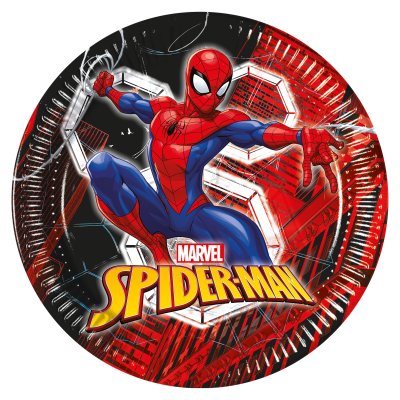 Talíře papírové EKO - Spiderman (World of web) 23cm/8ks