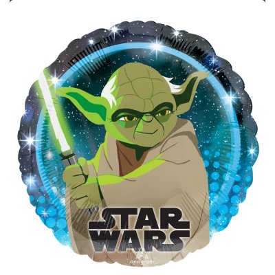 Kruh - Star Wars Galaxy Yoda, 43 cm - fóliový balónek