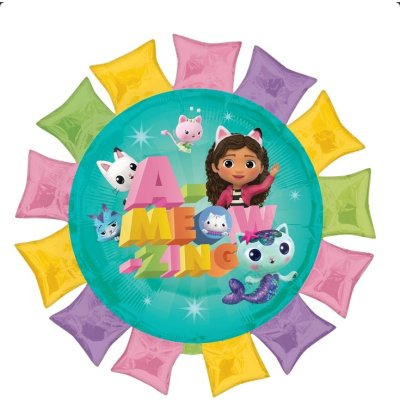 Kruh slunce - Gábinin kouzelný domek 68cm - fóliový balónek