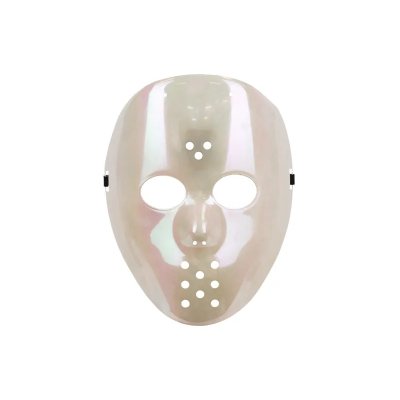 Halloweenová hokejová maska bílá