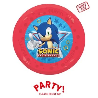Talíře plastové - Sonic 21cm/4s