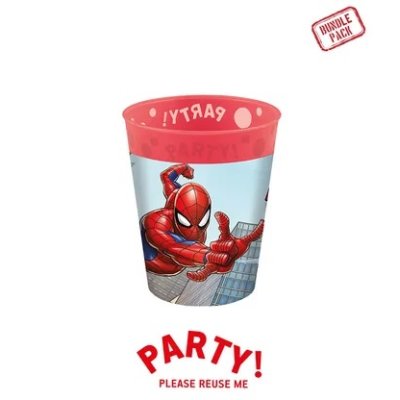 Kelímek plastový - Spiderman 250ml/4ks