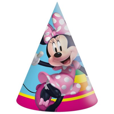 Čepičky papírové EKO - Minnie duhová, 6ks