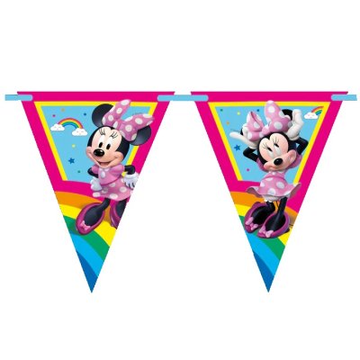Vlaječková girlanda EKO - Minnie duhová