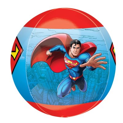 Koule - Superman 38 cm x 40 cm - fóliový balónek - 48523-Superman-Side-2.jpg