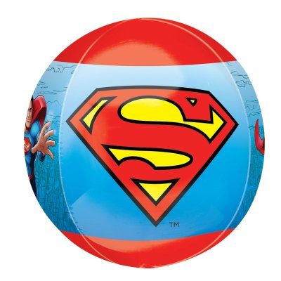 Koule - Superman 38 cm x 40 cm - fóliový balónek - 48523-Superman-Side-3.jpg