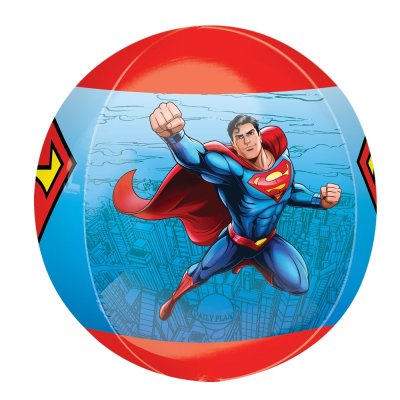 Koule - Superman 38 cm x 40 cm - fóliový balónek - 48523-Superman-Side-4.jpg
