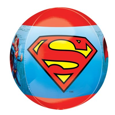 Koule - Superman 38 cm x 40 cm - fóliový balónek