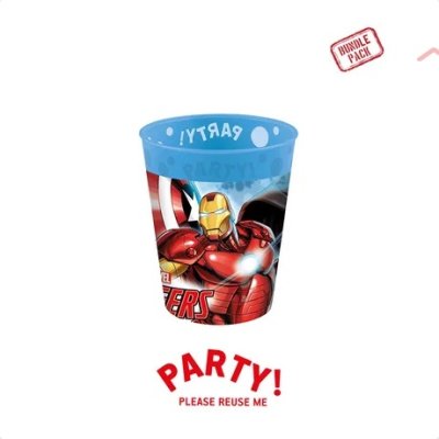 Kelímek plastový - Avengers 250ml/4ks
