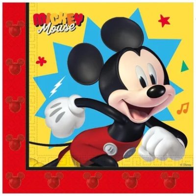 Ubrousky papírové EKO - Mickey 33x33 cm / 20 ks