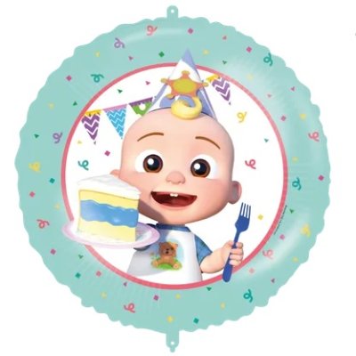Kruh - Cocomelonovi narozeniny 46cm fóliový balónek