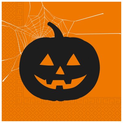 Ubrousky papírové EKO - Halloween dýně 33x33 cm / 20 ks