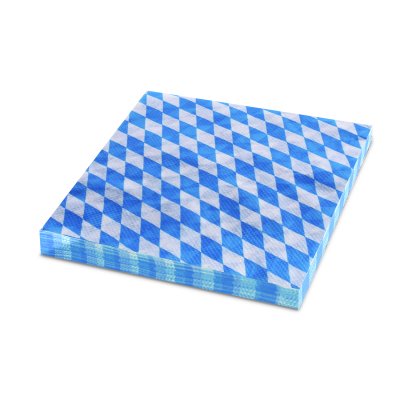 Ubrousek Bavorsko modrý 3vrstvý 33 x 33 cm (20ks)