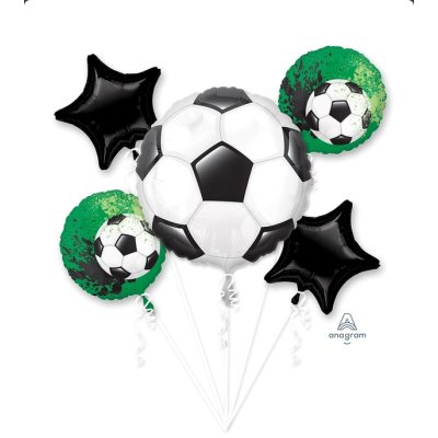 Buket - Fotbal - fóliové balónky 5ks