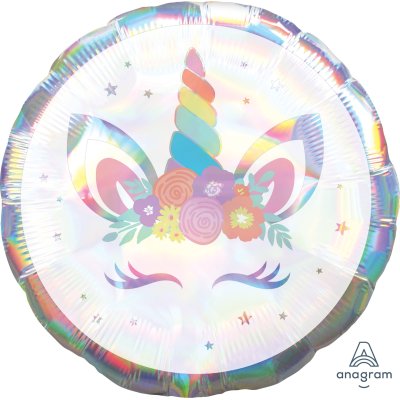 Kruh - Jednorožec 45cm - fóliový balónek