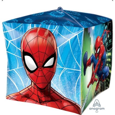 Krychle - Spiderman 38cm - fóliový balónek Krychle - Spiderman 38cm - fóliový balónek