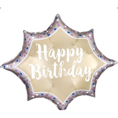 Narozeninový výbuch 88x73cm - fóliový balónek