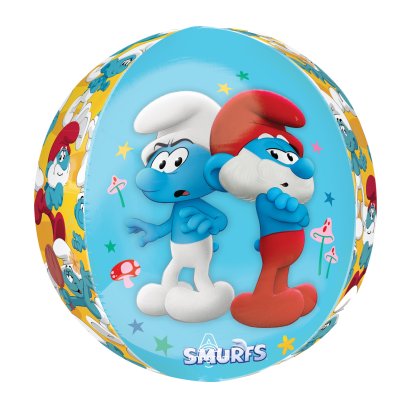 Koule - Šmoulové 38x40cm - fóliový balónek - 49882 Smurfs Movie Back.jpg