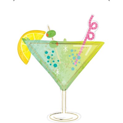 Koktejl 73x91cm - fóliový balónek