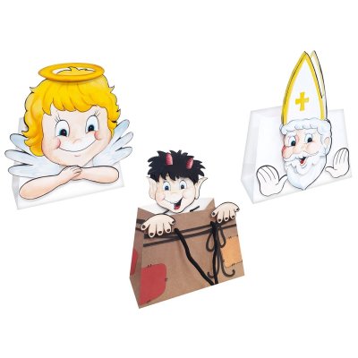 Taška papírová - Mikulášská 22x22cm