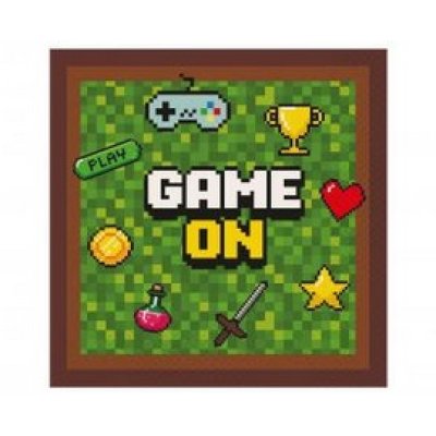Ubrousky papírové "Game on" 33x33cm/20ks