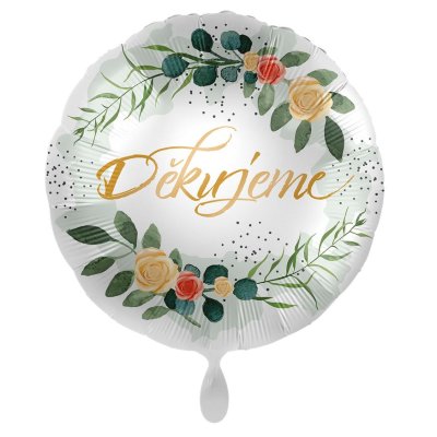 Kruh Děkujeme CZ 43cm - fóliový balónek