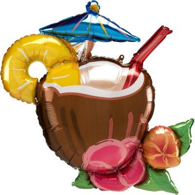 Kokos - Piňa Colada 76x71cm - fóliový balónek