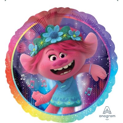 Kruh - Trollové: Světové turné 43cm - fóliový balónek