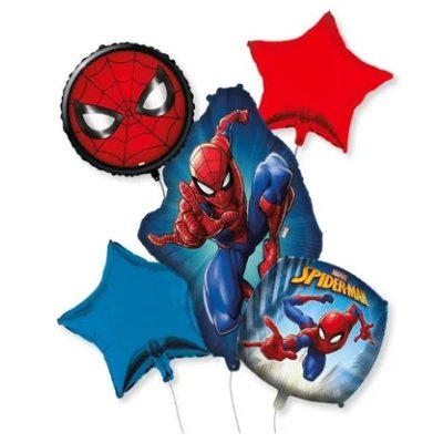 Buket - Spiderman - fóliový balónek 5ks