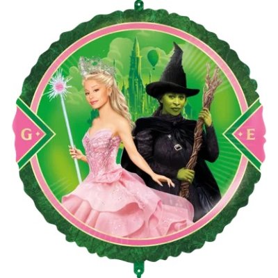 Kruh - Čarodějka 46cm fóliový balónek a závaží