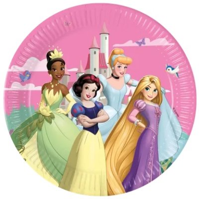Talíře papírové EKO - Disney princezny 23cm/8ks