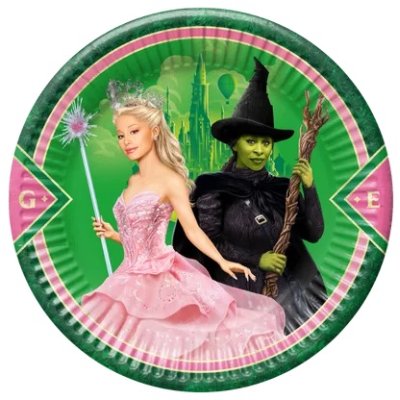 Talíře papírové EKO - Čarodějka 23cm/8ks