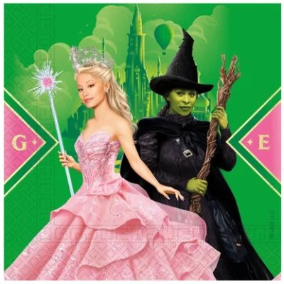 Ubrousky papírové EKO - Čarodějka 33x33cm/20ks