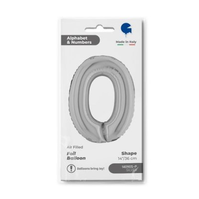 ČÍSLICE STŘÍBRNÁ MINI 0 (35cm,14") fóliový balónek nafukovací - Screenshot 2026-01-08 at 08-53-10 Balloon Number 0 Silver 14inc silver.png